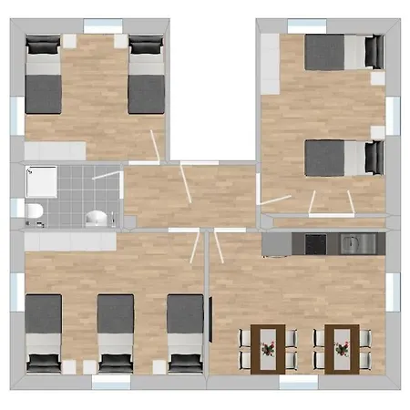 Sad231 - Moderne Monteurwohnung Uebergangswohnung Швандорф